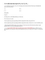 Bài 7 trang 129 sgk hóa học 12