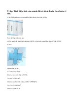 Lý thuyết về luyện tập về tính diện tích