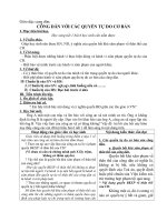 Giáo dục công dân CÔNG dân với các QUYỀN tự DO cơ bản 