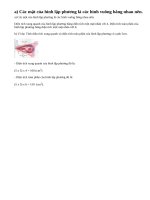 Lý thuyết diện tích xung quanh và diện tích toàn phần của hình lập phương