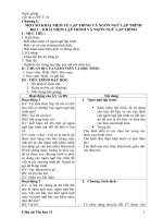 Giáo án tin học 11 chuẩn không cần chỉnh 2012 