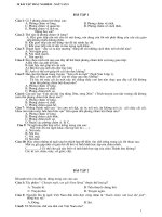 30 bài tập trắc nghiệm ngữ văn 9