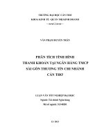 phân tích tình hình thanh khoản tại ngân hàng tmcp sài gòn thương tín chi nhánh cần thơ