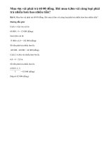 Bài 4 trang 62 Tiết 30 sgk Toán 5