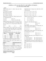 Bài tập hóa đại cương