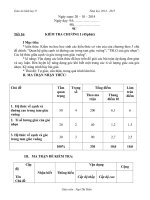 tiet16 kiểm tra chương 1 hình học 9 có đầy đủ ma trận,dienx giải đề