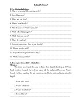 Bài tập ôn luyện tiếng anh