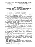 BÁO cáo THẨM ĐỊNH kết quả đấu thầu gói thầu số 1 tư vấn giám sát thi công xây dựng công trình dự án nạo vét, nâng cấp sông trục bút, huyện yên mô