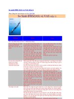 So sánh IFRS và VAS 