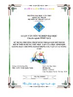 sử dụng phương pháp đàm thoại gợi mở nhằm kích thích hứng thú học tập của học sinh khi giảng dạy chương ii.dao động cơ, vật lý 12 nâng cao