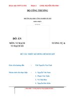 ĐỒ ÁN THIẾT KẾ ĐỒNG HỒ BẤM GIỜ DÙNG PROTEUS