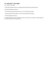 Lý thuyết phương trình hóa học