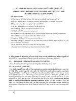 SO SÁNH kế TOÁN VIỆT NAM và kế TOÁN QUỐC tế 