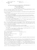 TUYỂN tập bộ đề THI KINH tế học hệ CAO học 