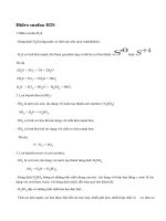 Tính chất hóa học của các hợp chất của lưu huỳnh