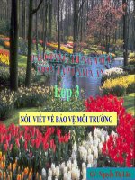 Bài giảng tiếng việt 3 tuần 32 bài tập làm văn   nói, viết về bảo vệ môi trường 