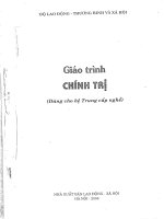 giáo trình chính trị chuyên ngành chế biến món ăn 