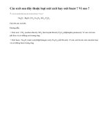 Bài tập 3 - Trang 101 - SGK Hóa học 8