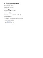 Phương pháp điều chế oxi