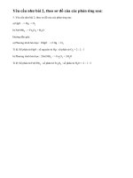 Bài 3 trang 58 sgk hóa học 8