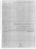 BẢN 1 STUDENST  BOOK ENGLISH FOR THE GLOBAL WORKPLACE 