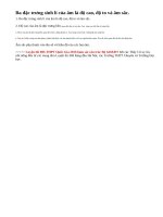 Lý thuyết đặc trưng sinh lí của âm