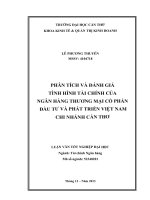 phân tích và đánh giá tình hình tài chính của ngân hàng thương mại cổ phần đầu tư và phát triển việt nam chi nhánh cần thơ