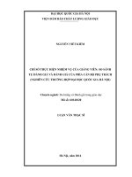 Chỉ số thực hiện nhiệm vụ của giảng viên so sánh tự đánh giá và đánh giá của phía cán bộ phụ trách (nghiên cứu trường hợp đại học quốc gia hà nội) 