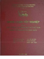 Khóa luận tốt nghiệp đề tài thực trạng thị trường mực in ở việt nam và một số giải pháp để xuất khẩu
