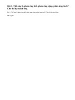 Bài 1 trang 105 sgk hoá học 11