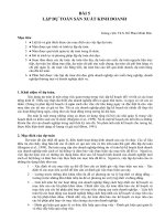 Bài giảng kế toán quản trị bài 5 lập dự TOÁN sản XUẤT KINH DOANH 