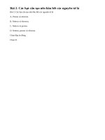 Bài 2 trang 9 sgk hoá học 10