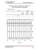 Đồ án bê tông côt thép
