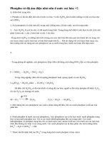 Lý thuyết Axit photphoric và muối photphat.