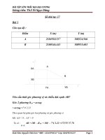 bài tập lớn trắc địa