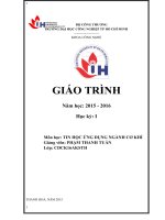 TIN học ỨNG DỤNG NGÀNH cơ KHÍ AUTOCAD 2007 