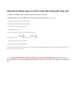 Lý thuyết đặc trưng vật lí của âm