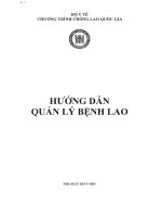 hướng dẫn quản lý bệnh lao 