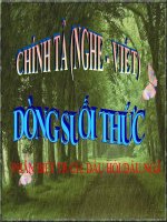 Bài giảng tiếng việt 3 tuần 34 bài chính tả   nghe   viết dòng suối trúc, phân biệt trch, dấu hỏidấu ngã 