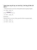 Bài 1 trang 117 SGK hóa học 8