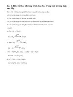 Bài 1 trang 69 sgk hoá học 9