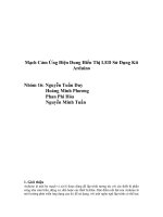 Mạch Cảm Ứng Điện Dung Hiển Thị LED Sử Dụng Kit Arduino