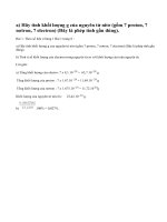 Bài 1 trang 18 sgk hoá học 10