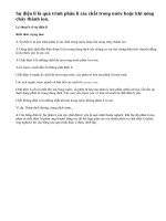 Lý thuyết về sự điện li.