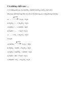 Bài 2 trang 27 SGK hóa học 9