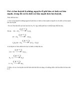 Tính chất hóa học của oxi - lưu huỳnh