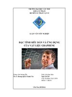 đặc tính siêu dẫn và ứng dụng của vật liệu graphene