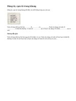 Bài 1 trang 125 sgk Hóa học lớp 8