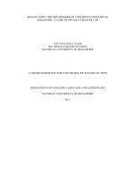 Locating the boundaries of childrens theatre in singapore   a case study on i theatre ltd 