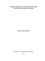 Hybrid modelling of integrated solid waste management systems 